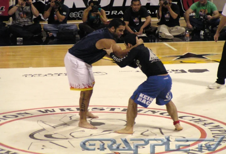 Marcelo Garcia facing Ricco Rodriguez at ADCC 2005, giant killer of BJJ