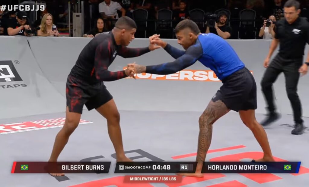 gilbert burns vs horlando monteiro ufc bjj 9