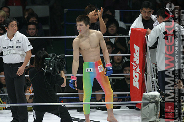 Shinya Aoki avant un combat